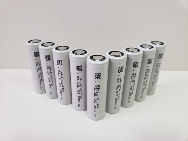 Акумулятор Molicel INR 21700-P42A 4200 mAh 45A, 3.6V Li-ion Високотоковий